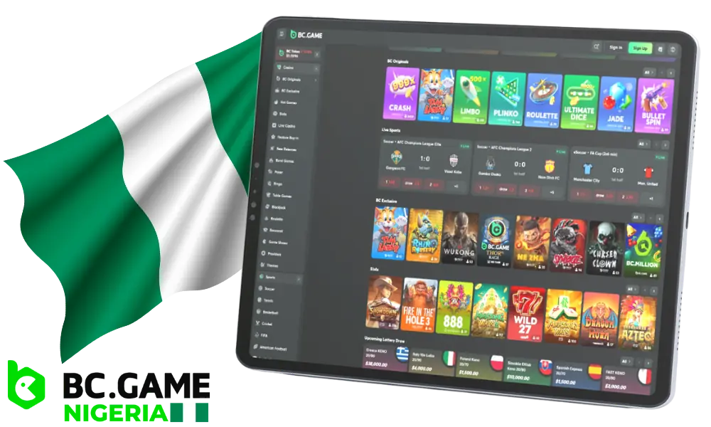 BC Game Online Casino is the most reliable and reputable in Nigeria