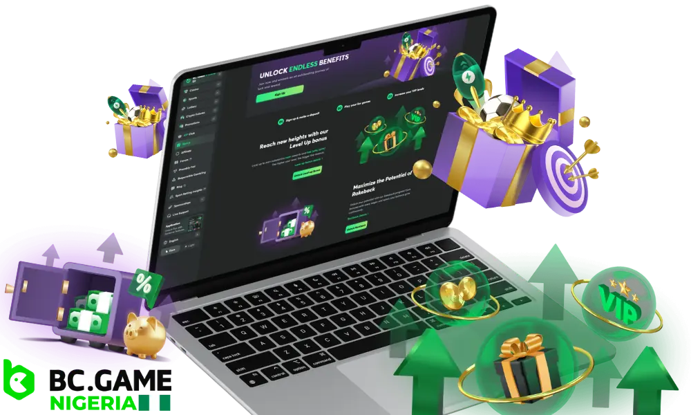 BC Game offers many different bonuses for players from Nigeria